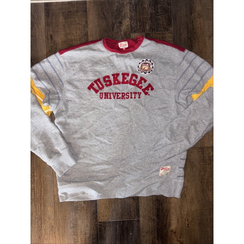 Vintage 90s Tuskegee University TU Golden Tigers Sweatshirt  VTG Tradition  XL